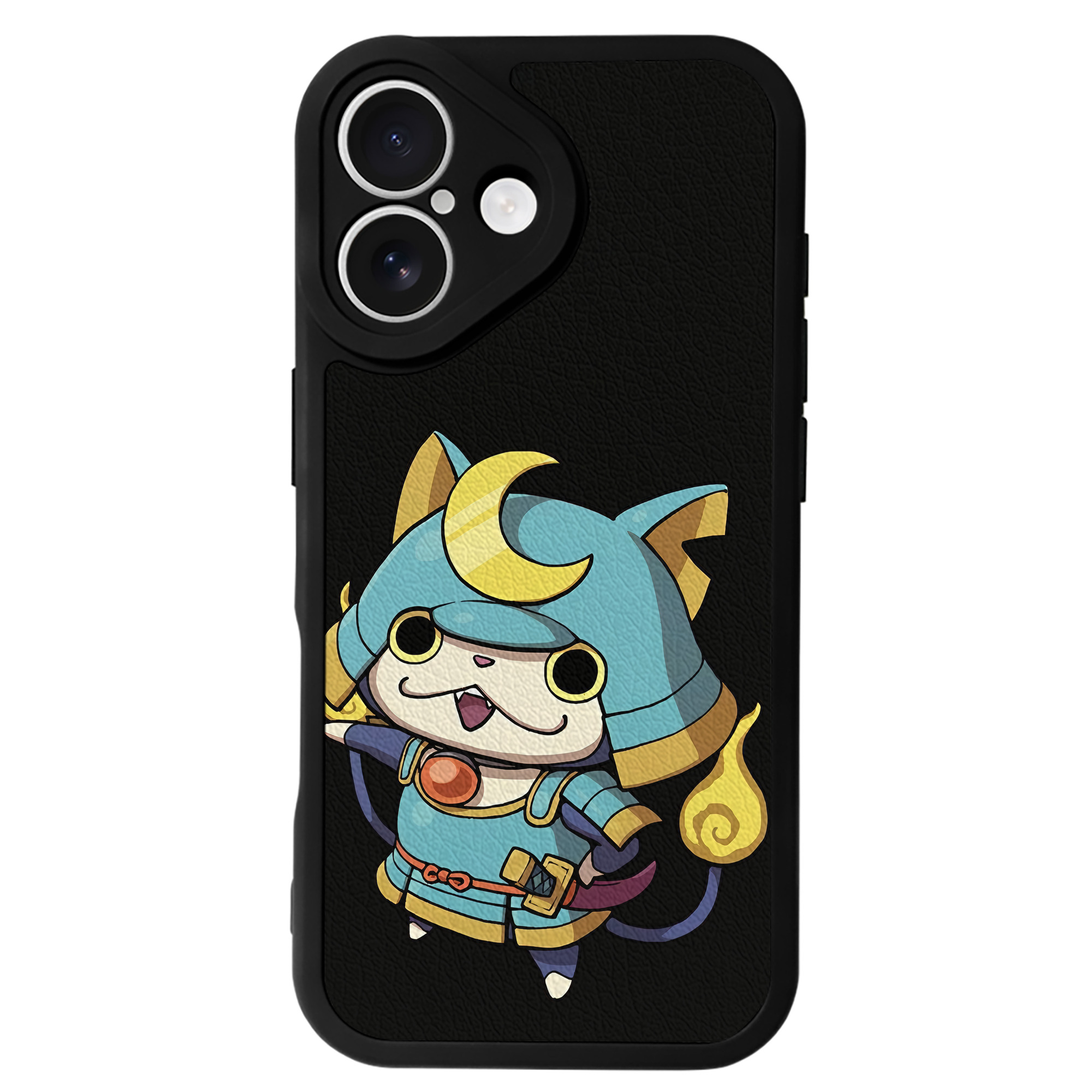 （画像用） 妖怪ウォッチ Yo-kai Watch 【iPhone 16シリーズ対応】シリコンスマホケース（レザー調） 材質：シリコン